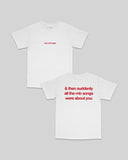ðŸŽ Rnb Songs White Tee (100% off)