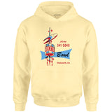 Rocket Bowl - Chatsworth, CA - Vintage Bowling Alley - Unisex Hoodie