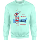 Rocket Bowl - Chatsworth, CA - Vintage Bowling Alley - Unisex Sweatshirt