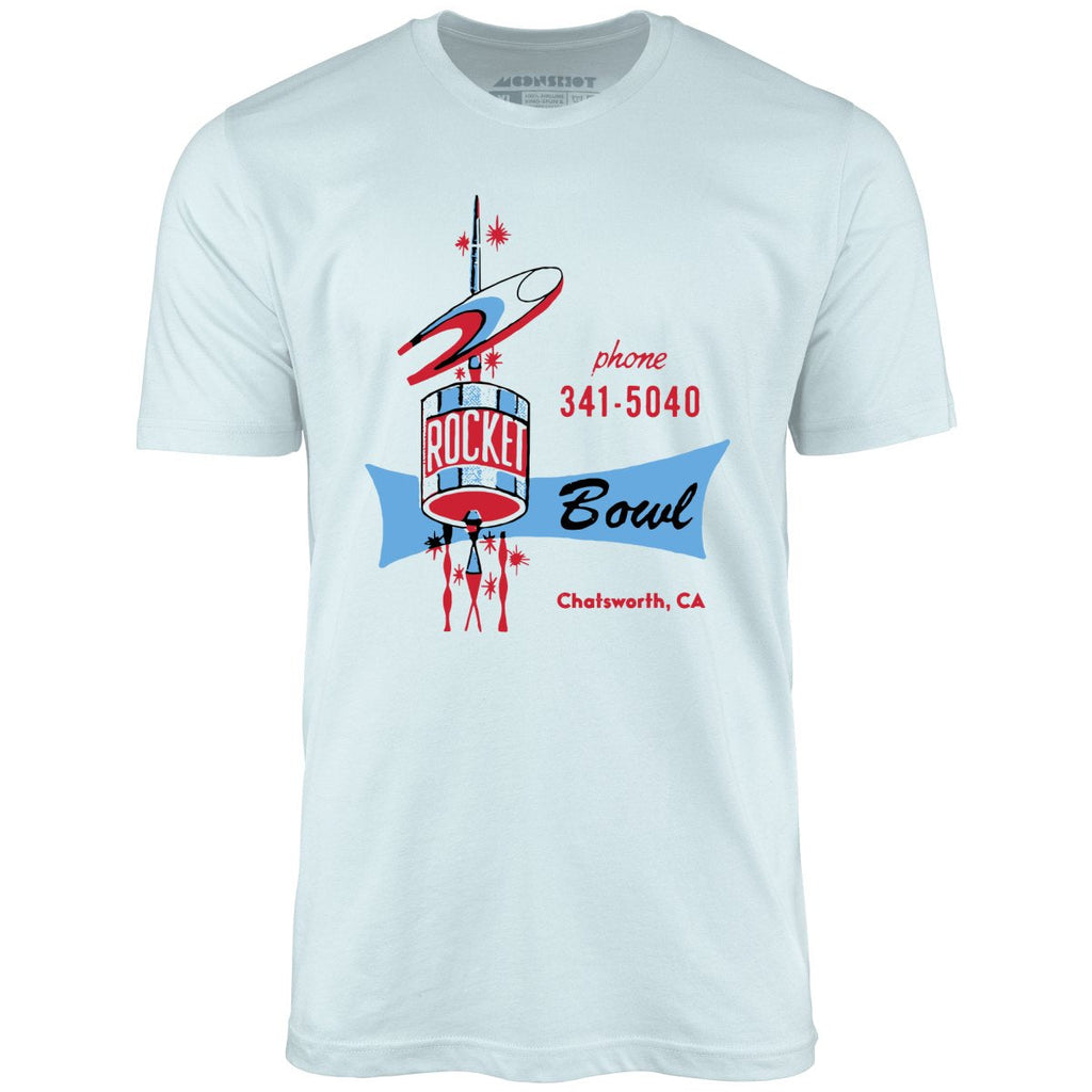 Rocket Bowl - Chatsworth, CA - Vintage Bowling Alley - Unisex T-Shirt