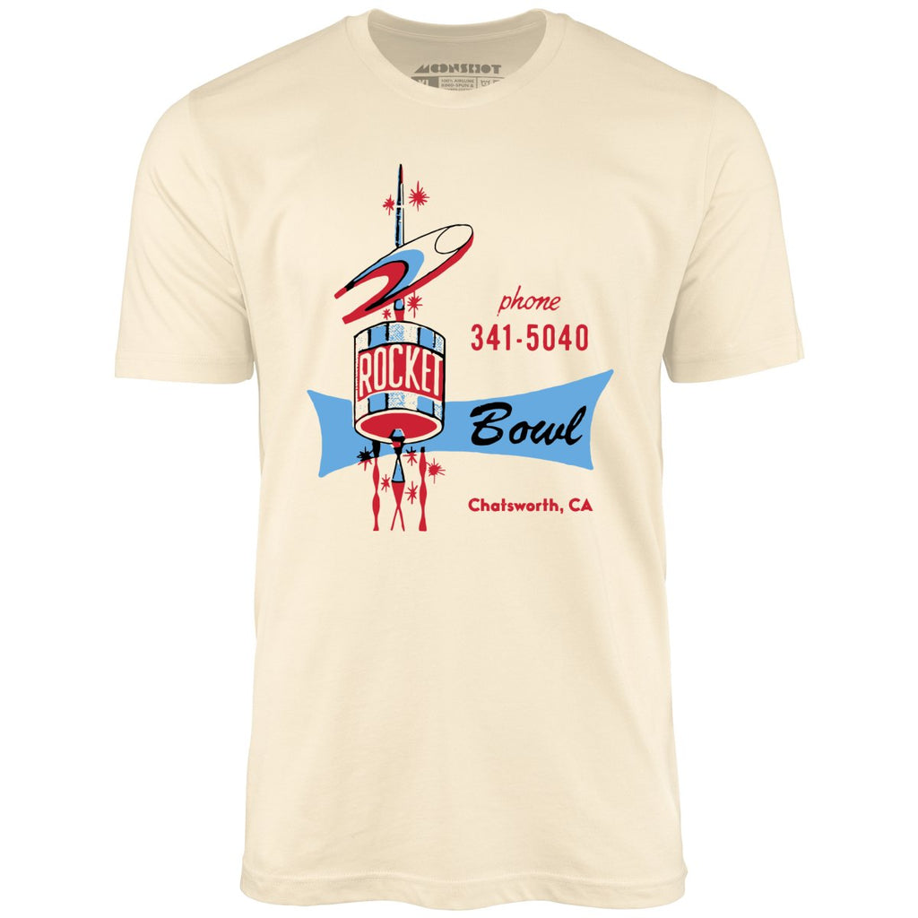 Rocket Bowl - Chatsworth, CA - Vintage Bowling Alley - Unisex T-Shirt