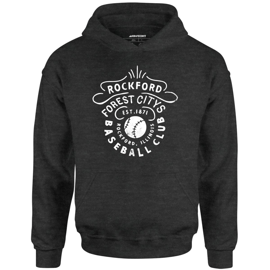 Rockford Forest Citys - Illinois - Vintage Defunct Baseball Teams - Unisex Hoodie