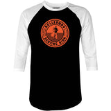 Rollerway - Sacramento, CA - Vintage Roller Rink - 3/4 Sleeve Raglan T-Shirt