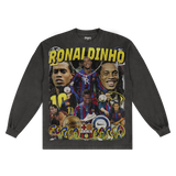 Ronaldinho BarÃ§a Classic Long Sleeved Tee Style002