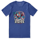 July 4th Eagle And Boy T-Shirt