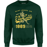 Saint Joseph Clay Eaters - Missouri - Vintage Defunct Baseball Teams - Unisex Sweatshirt