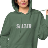 Salted Large Embroidery Unisex pigment-dyed hoodie
