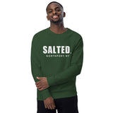 Salted Logo Unisex organic raglan sweatshirt