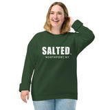 Salted Logo Unisex organic raglan sweatshirt