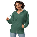 Salted Unisex fleece zip up hoodie