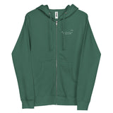 Salted Unisex fleece zip up hoodie