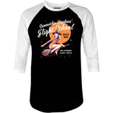 Samantha Stephens' Flight School - 3/4 Sleeve Raglan T-Shirt