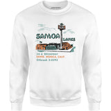 Samoa Lanes - Santa Monica, CA - Vintage Bowling Alley - Unisex Sweatshirt