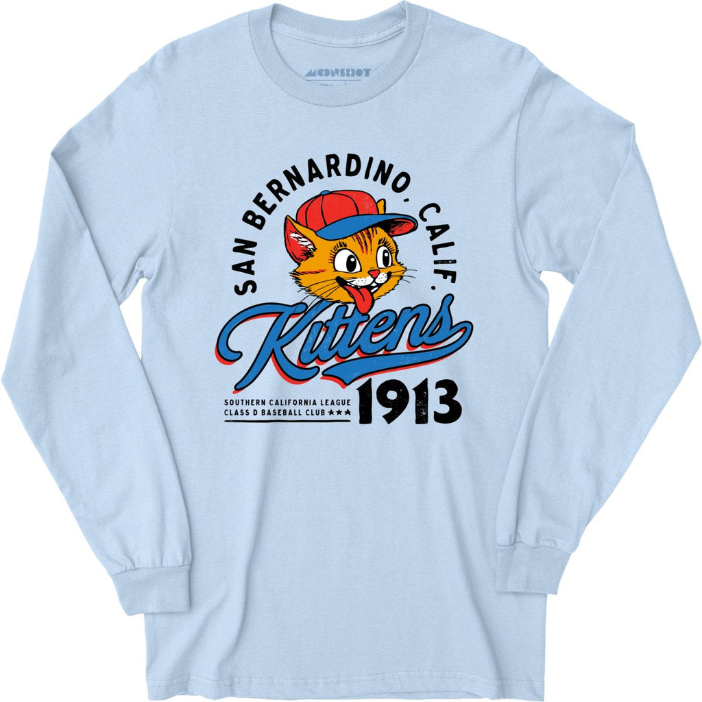 San Bernardino Kittens - California - Vintage Defunct Baseball Teams - Long Sleeve T-Shirt