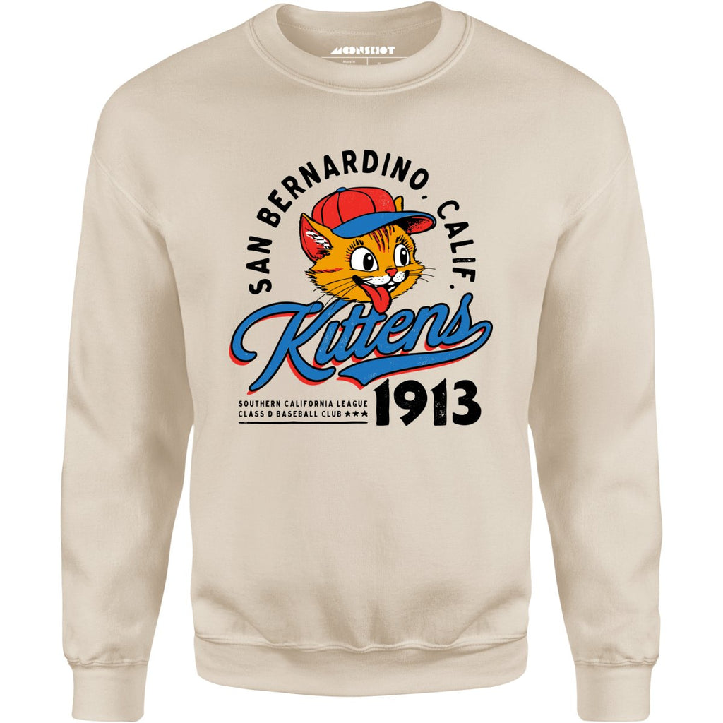 San Bernardino Kittens - California - Vintage Defunct Baseball Teams - Unisex Sweatshirt