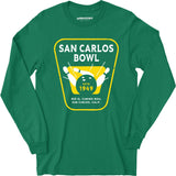 San Carlos Bowl - San Carlos, CA - Vintage Bowling Alley - Long Sleeve T-Shirt