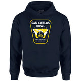 San Carlos Bowl - San Carlos, CA - Vintage Bowling Alley - Unisex Hoodie