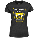 San Carlos Bowl - San Carlos, CA - Vintage Bowling Alley - Women's T-Shirt