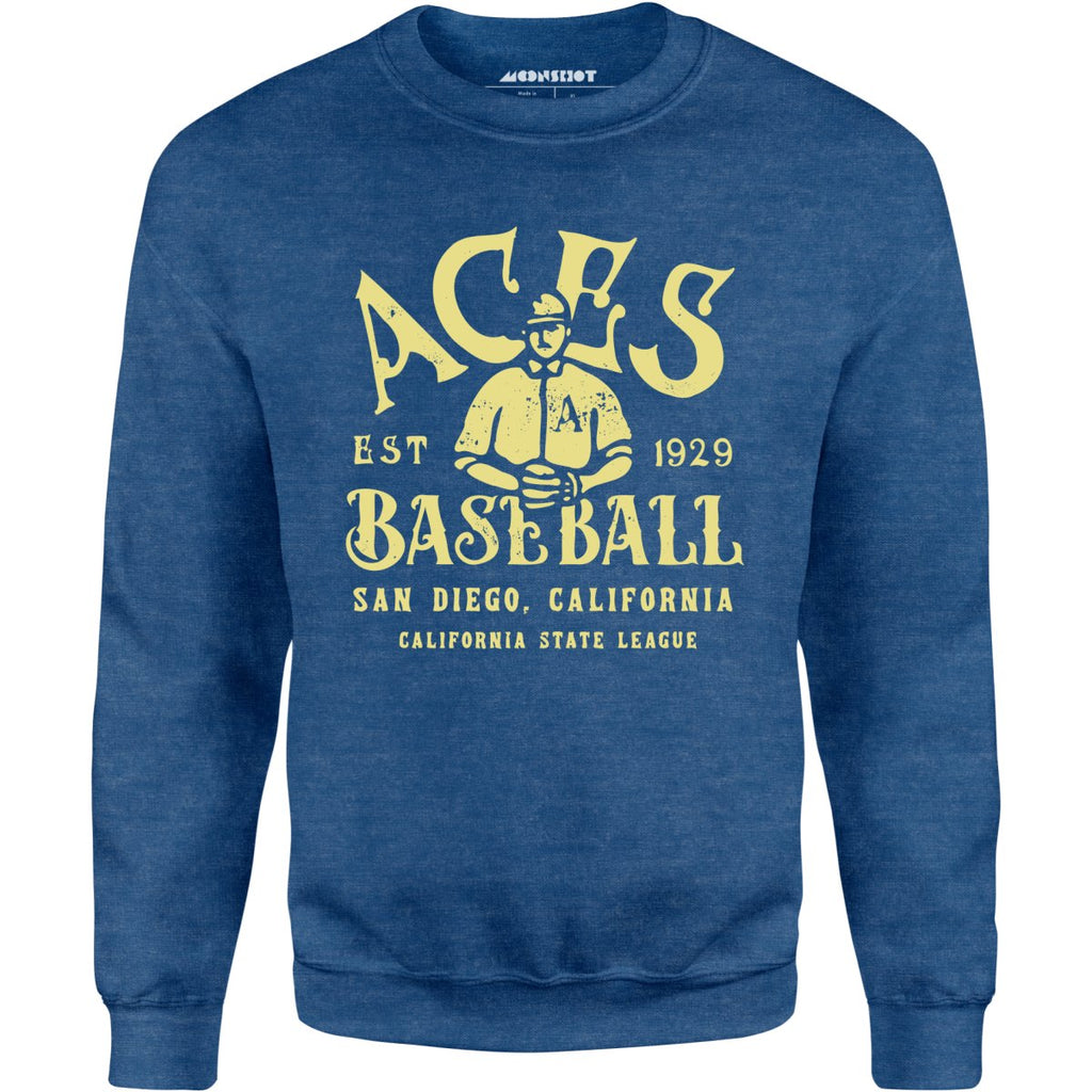 San Diego Aces - California - Vintage Defunct Baseball Teams - Unisex Sweatshirt