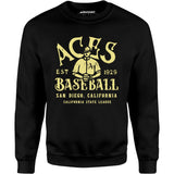 San Diego Aces - California - Vintage Defunct Baseball Teams - Unisex Sweatshirt