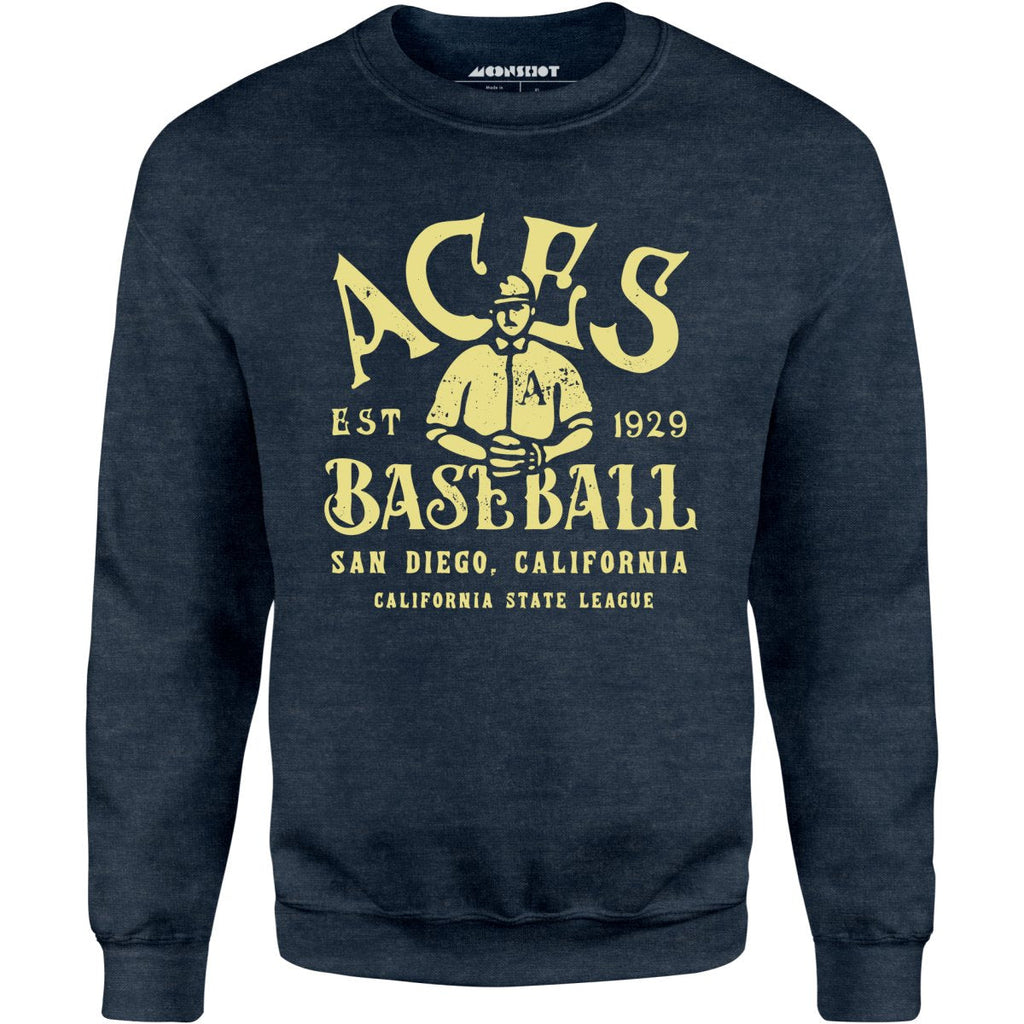 San Diego Aces - California - Vintage Defunct Baseball Teams - Unisex Sweatshirt