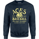San Diego Aces - California - Vintage Defunct Baseball Teams - Unisex Sweatshirt