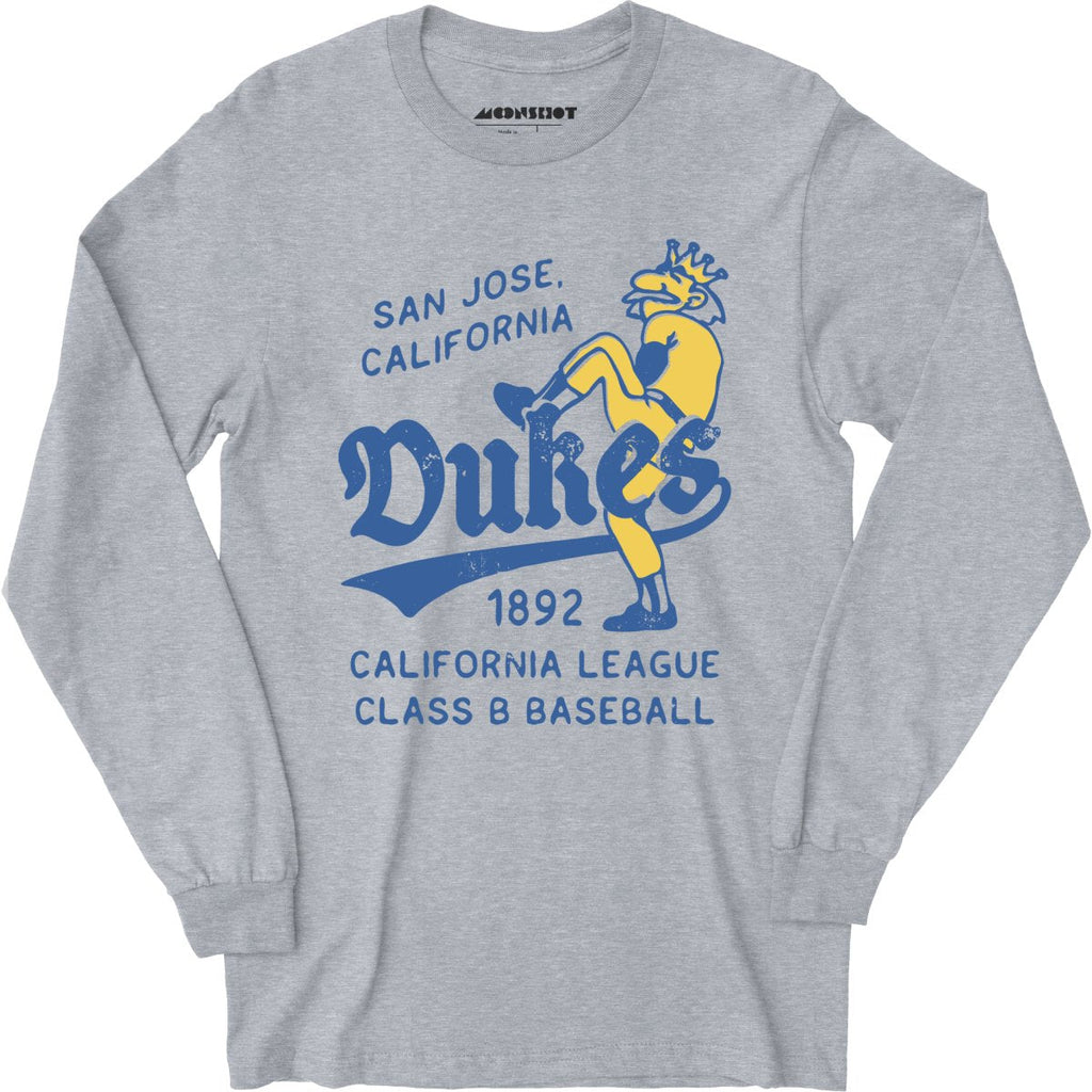 San Jose Dukes - California - Vintage Defunct Baseball Teams - Long Sleeve T-Shirt