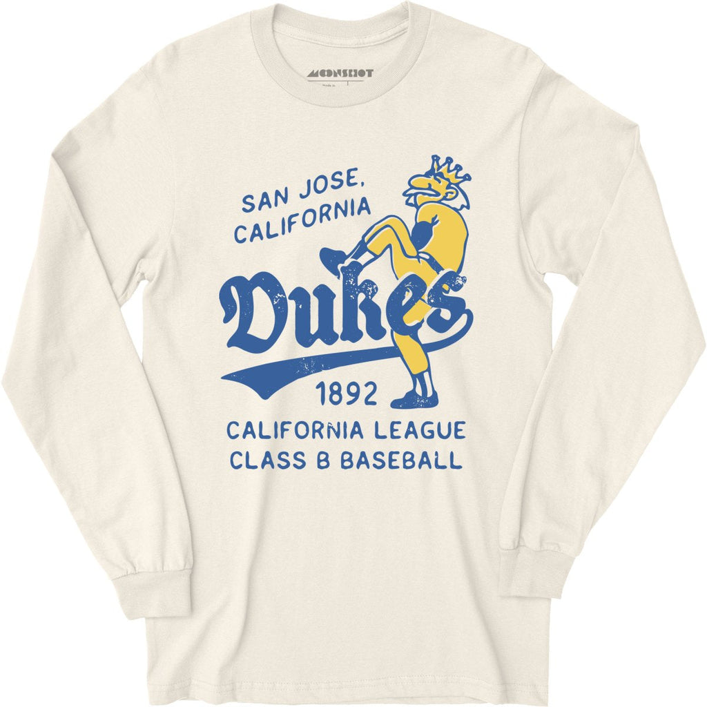 San Jose Dukes - California - Vintage Defunct Baseball Teams - Long Sleeve T-Shirt