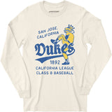 San Jose Dukes - California - Vintage Defunct Baseball Teams - Long Sleeve T-Shirt
