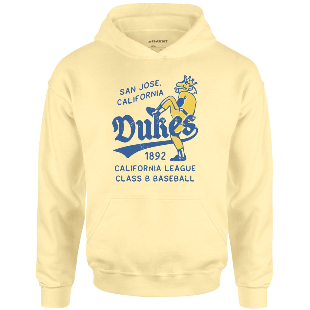 San Jose Dukes - California - Vintage Defunct Baseball Teams - Unisex Hoodie