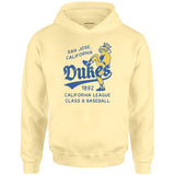 San Jose Dukes - California - Vintage Defunct Baseball Teams - Unisex Hoodie