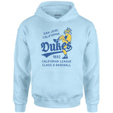 San Jose Dukes - California - Vintage Defunct Baseball Teams - Unisex Hoodie