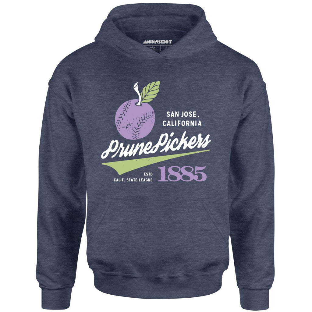 San Jose Prune Pickers - California - Vintage Defunct Baseball Teams - Unisex Hoodie