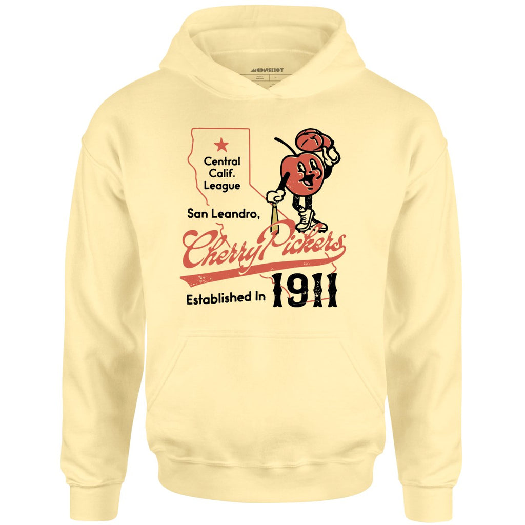 San Leandro Cherry Pickers - California - Vintage Defunct Baseball Teams - Unisex Hoodie