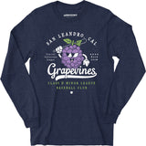 San Leandro Grapevines - California - Vintage Defunct Baseball Teams - Long Sleeve T-Shirt