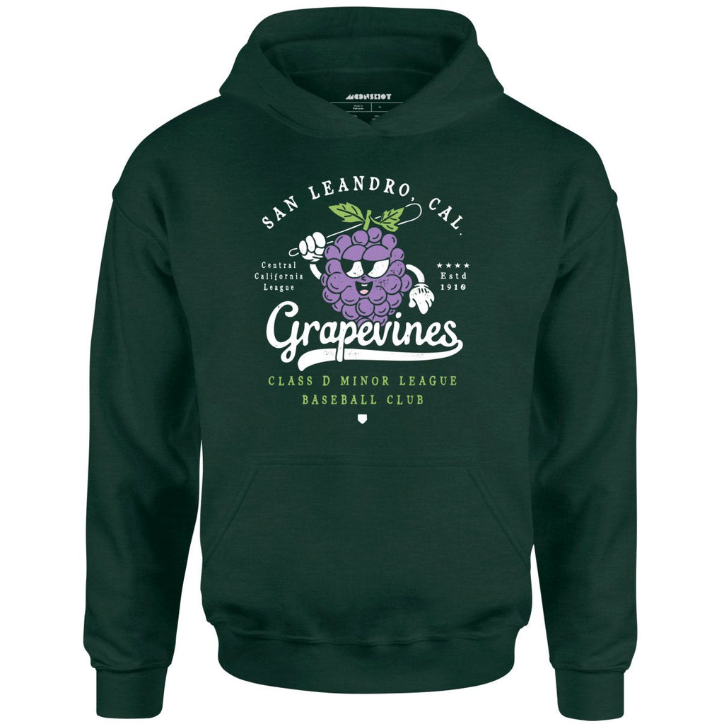 San Leandro Grapevines - California - Vintage Defunct Baseball Teams - Unisex Hoodie