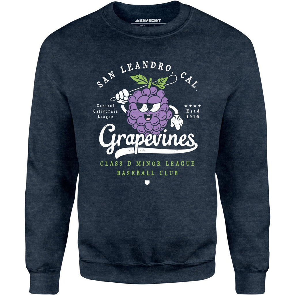 San Leandro Grapevines - California - Vintage Defunct Baseball Teams - Unisex Sweatshirt