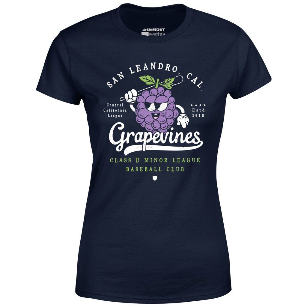 San Leandro Grapevines - California - Vintage Defunct Baseball Teams - Women's T-Shirt