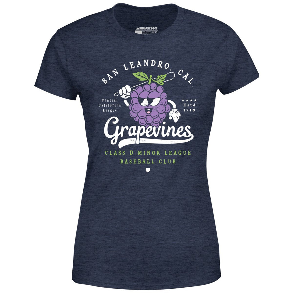 San Leandro Grapevines - California - Vintage Defunct Baseball Teams - Women's T-Shirt