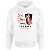 San Marcos Lanes - Santa Barbara, CA - Vintage Bowling Alley - Unisex Hoodie