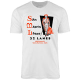 San Marcos Lanes - Santa Barbara, CA - Vintage Bowling Alley - Unisex T-Shirt