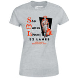 San Marcos Lanes - Santa Barbara, CA - Vintage Bowling Alley - Women's T-Shirt