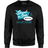 Sand & Sea Motel - Long Beach, CA - Vintage Motel - Unisex Sweatshirt
