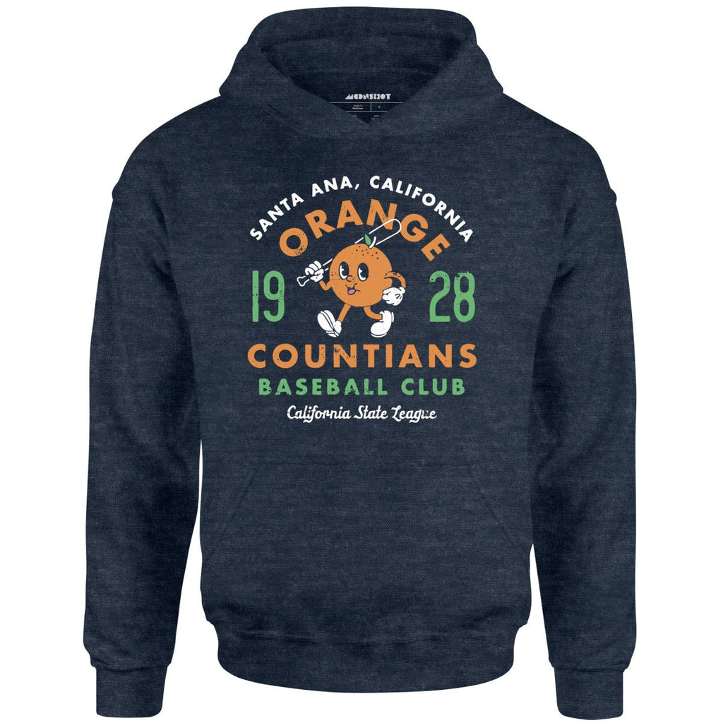 Santa Ana Orange Countians - California - Vintage Defunct Baseball Teams - Unisex Hoodie