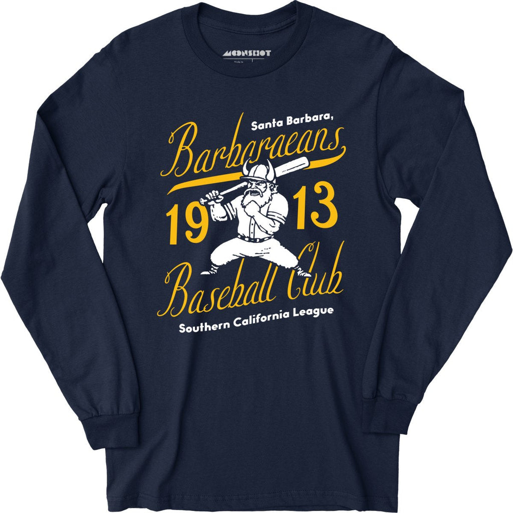 Santa Barbara Barbaraeans - California - Vintage Defunct Baseball Teams - Long Sleeve T-Shirt