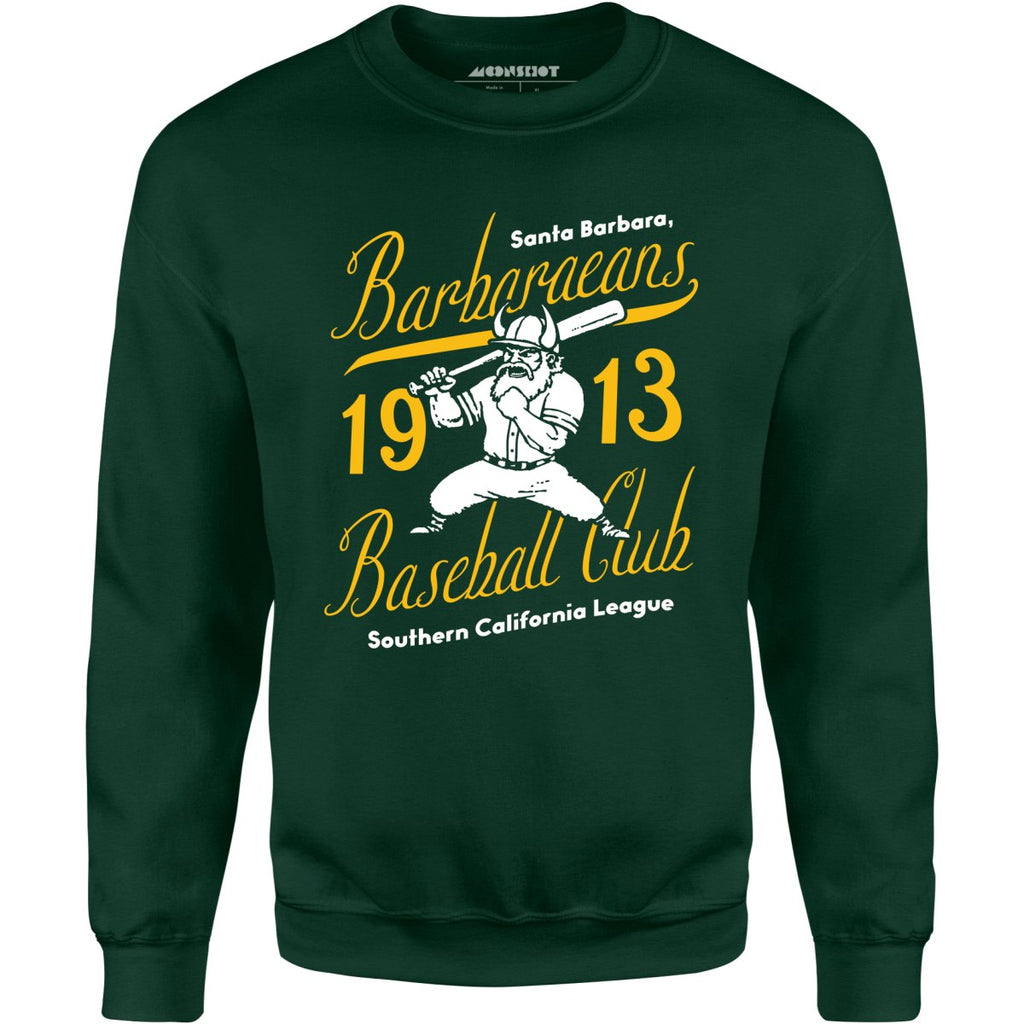 Santa Barbara Barbaraeans - California - Vintage Defunct Baseball Teams - Unisex Sweatshirt