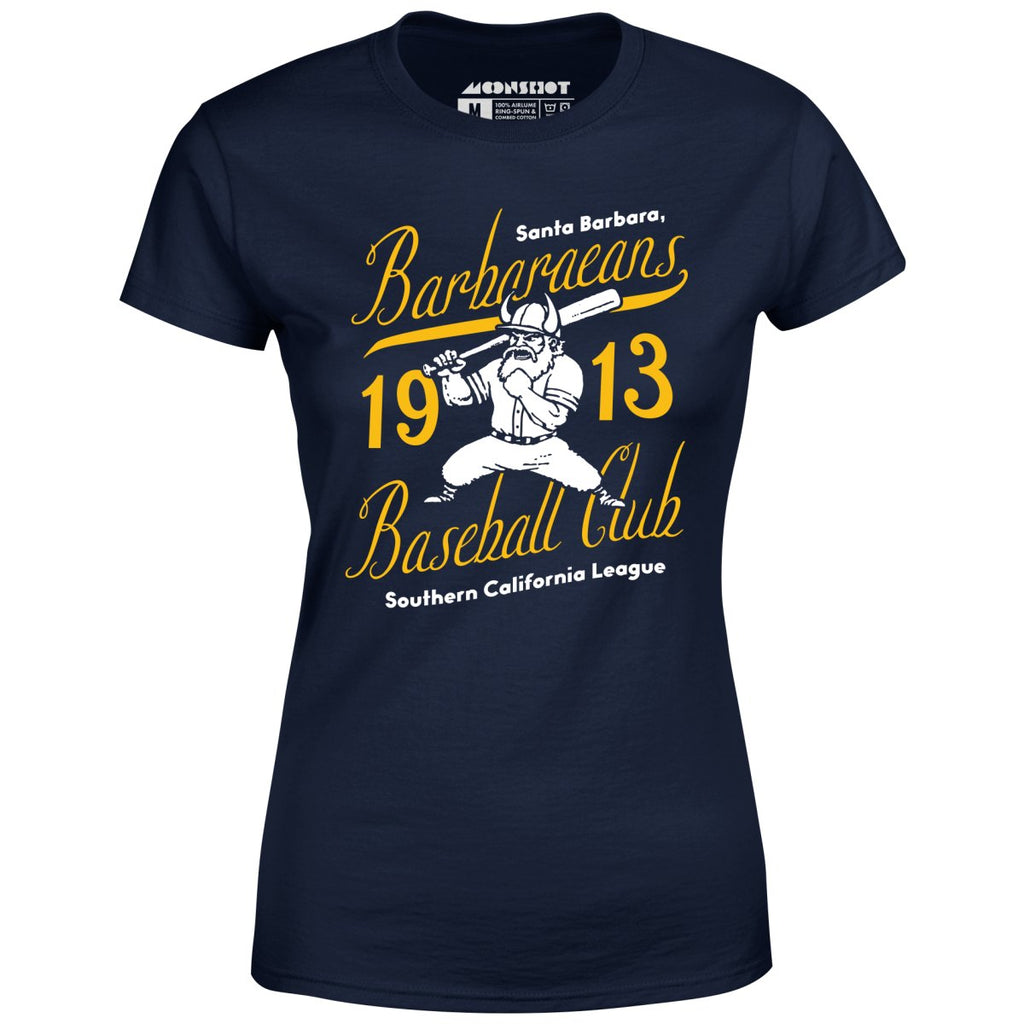 Santa Barbara Barbaraeans - California - Vintage Defunct Baseball Teams - Women's T-Shirt