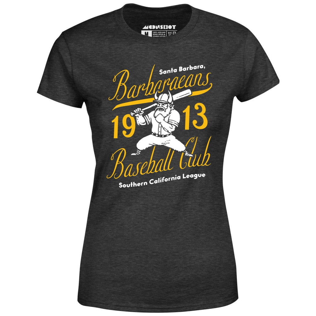 Santa Barbara Barbaraeans - California - Vintage Defunct Baseball Teams - Women's T-Shirt