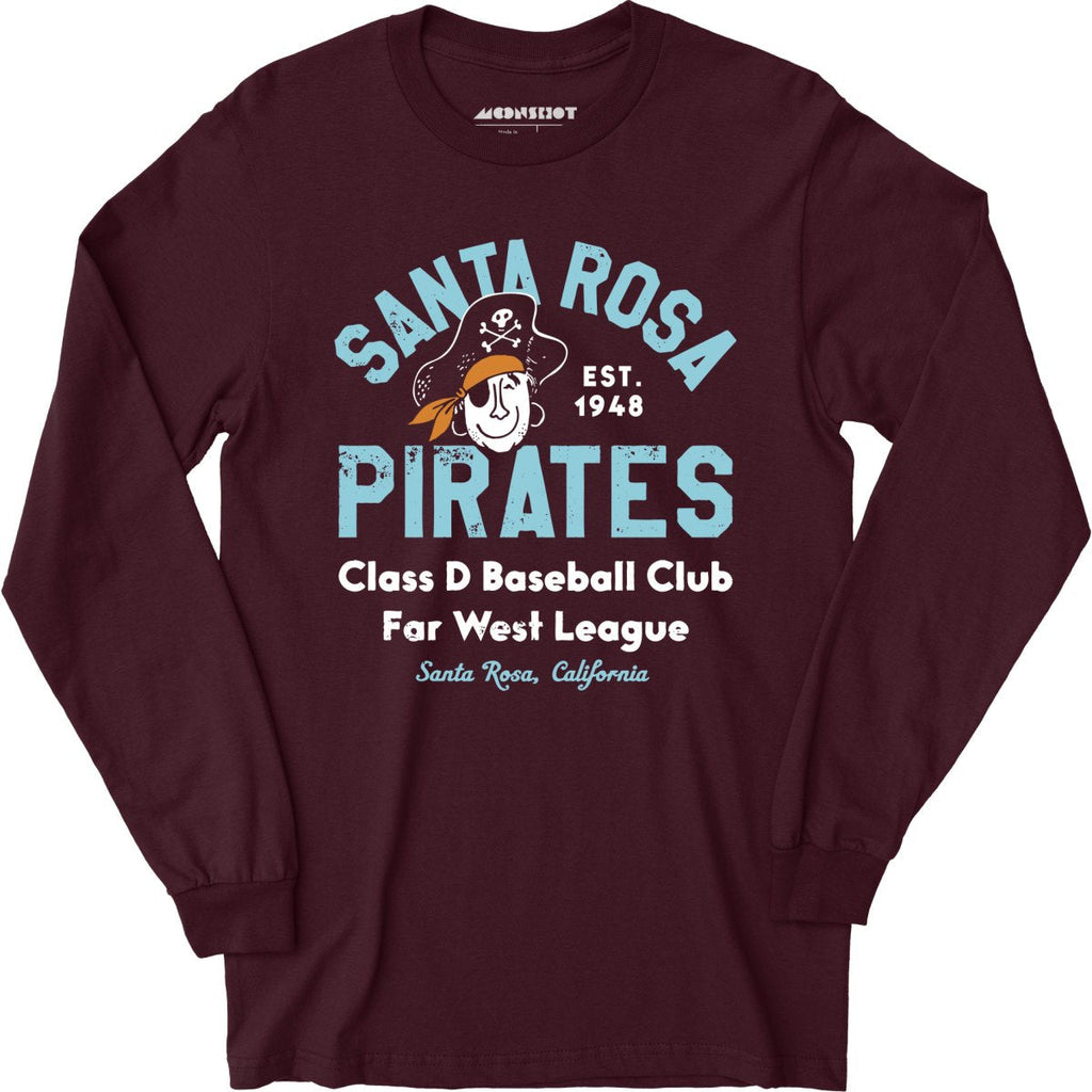 Santa Rosa Pirates - California - Vintage Defunct Baseball Teams - Long Sleeve T-Shirt