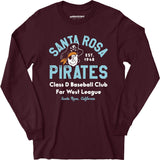 Santa Rosa Pirates - California - Vintage Defunct Baseball Teams - Long Sleeve T-Shirt